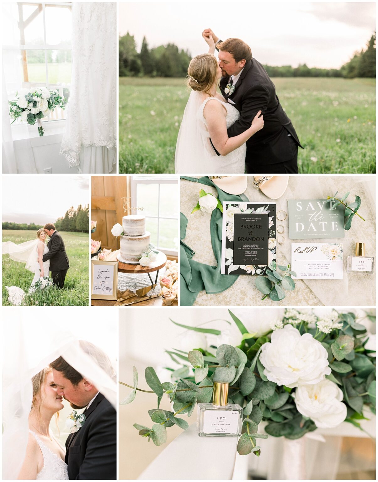 Sunset Meadows Barn Wedding Corinna Maine Brooke and Brandon Sunset